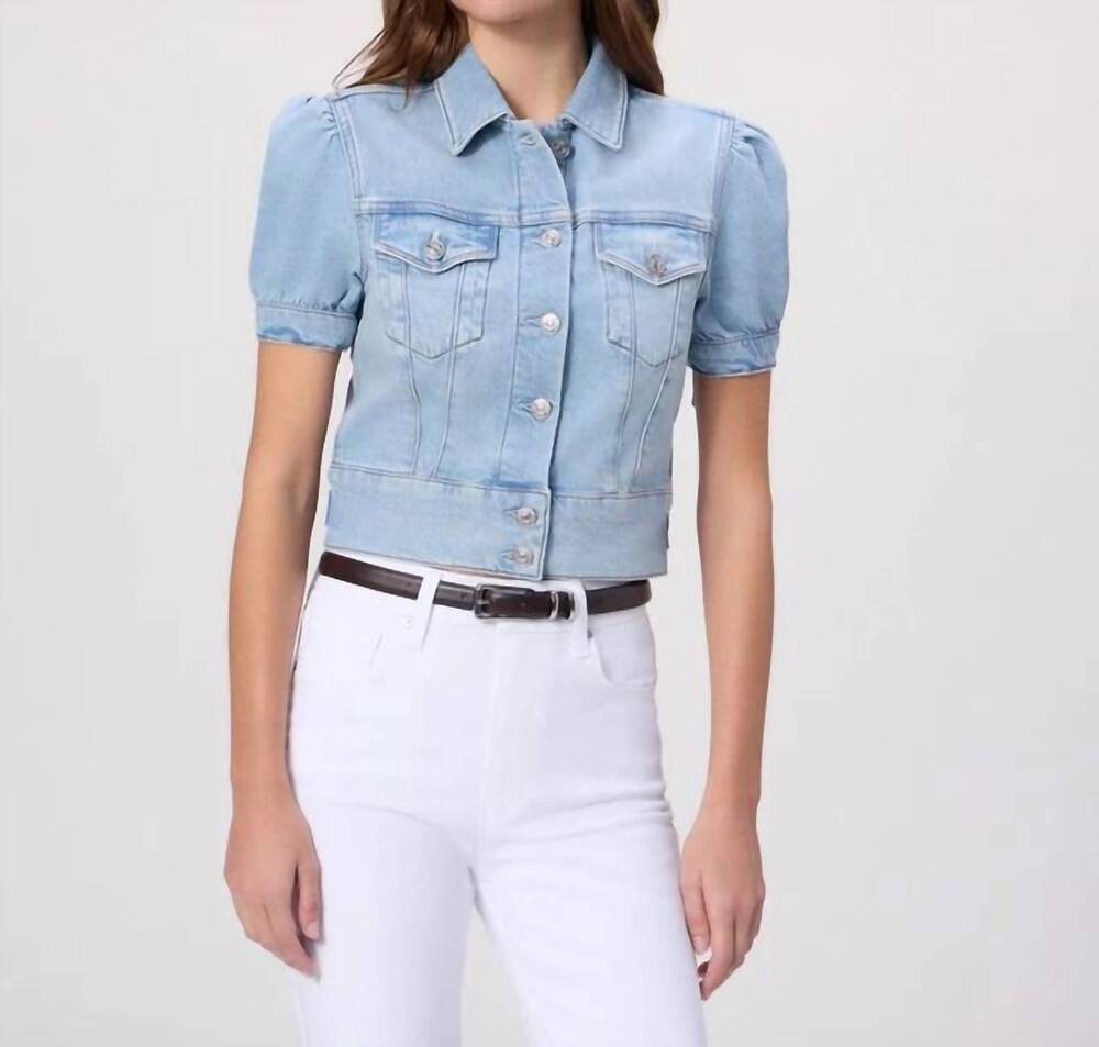 NEW PAIGE kendra jacket in light wash
